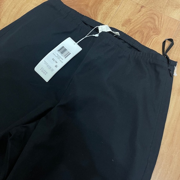 Women Eileen Fisher Slim Ankle Pant Side Zip XS Black New with Tag - Picture 5 of 6